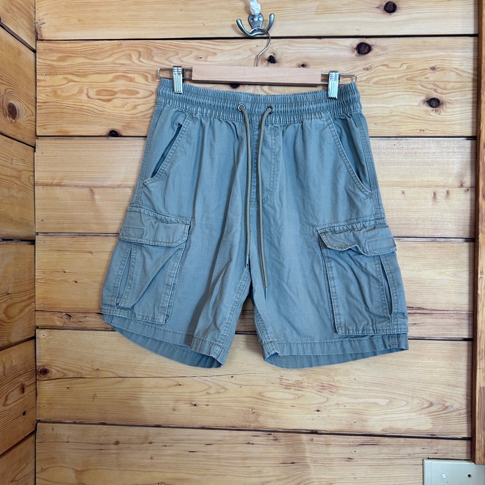 Vintage Cargo Shorts Small Khaki Green Skater Gorpcore Utility Amnesia Off Line